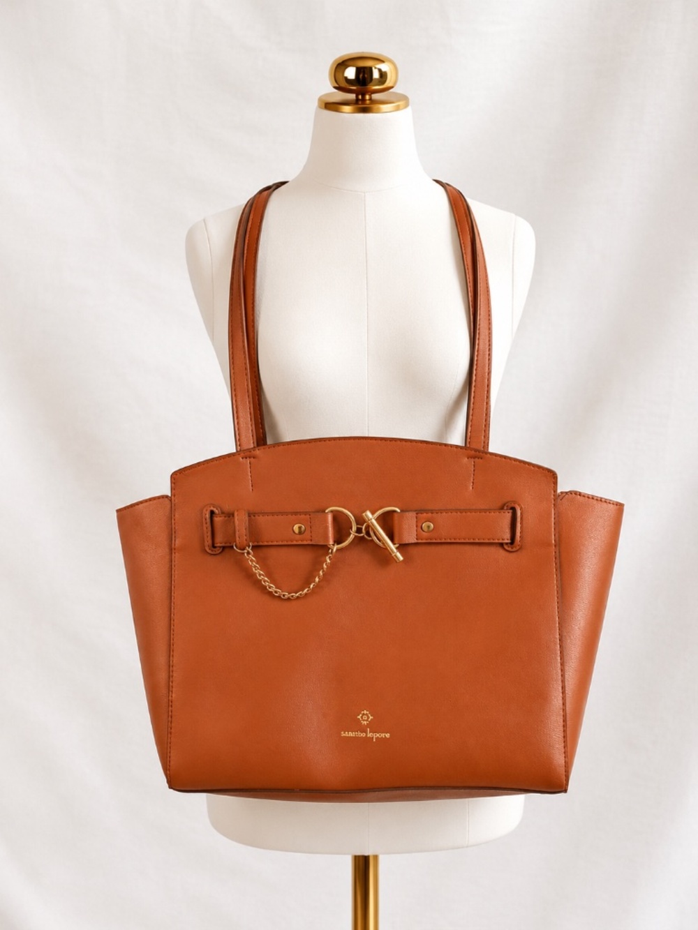 Nanette Lepore Structured /Users/ellendouglas/DownCognac - Winged Tote Bag